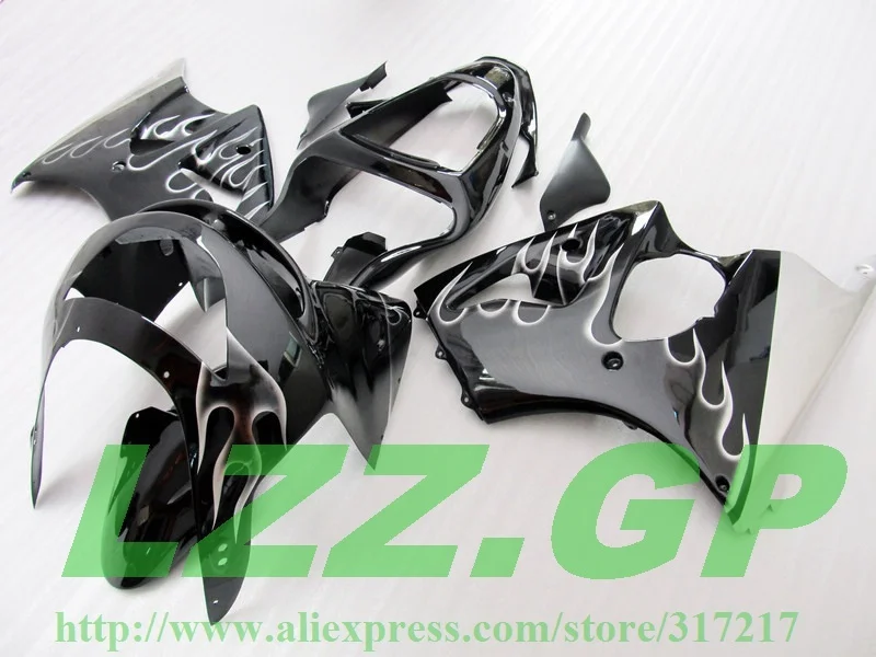 

Flame black Fairings Kit for KAWASAKI Ninja ZX-6R ABS ZX 6R 1998-1999 ZX6R 98 99 ZX 6R 1998 1999 ABS Fairing set ZY66