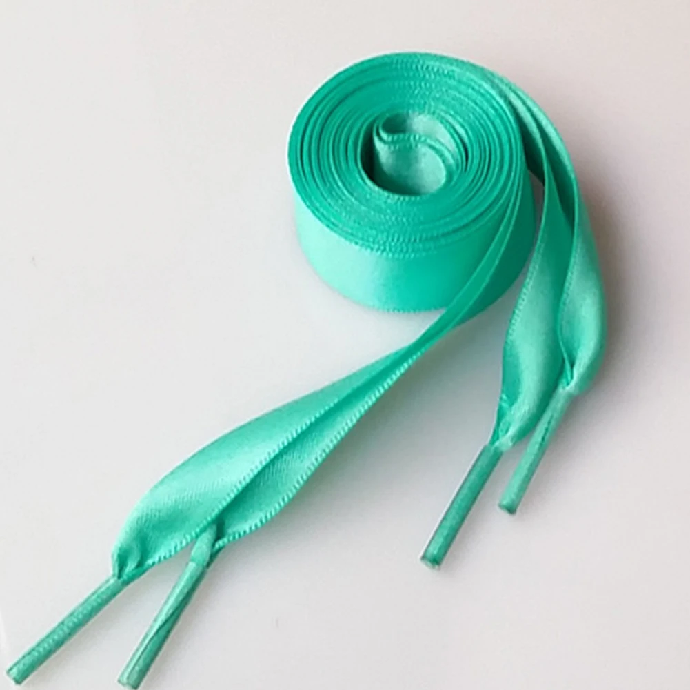 80 см длина плоские атласные ленты многоцветные Твердые Шнурки Кроссовки