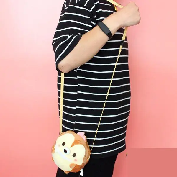 MINI ufufy of new tusm miqi/белка/Детский плюшевый рюкзак мессенджер meng13 см * 13 см|plush|new plush |
