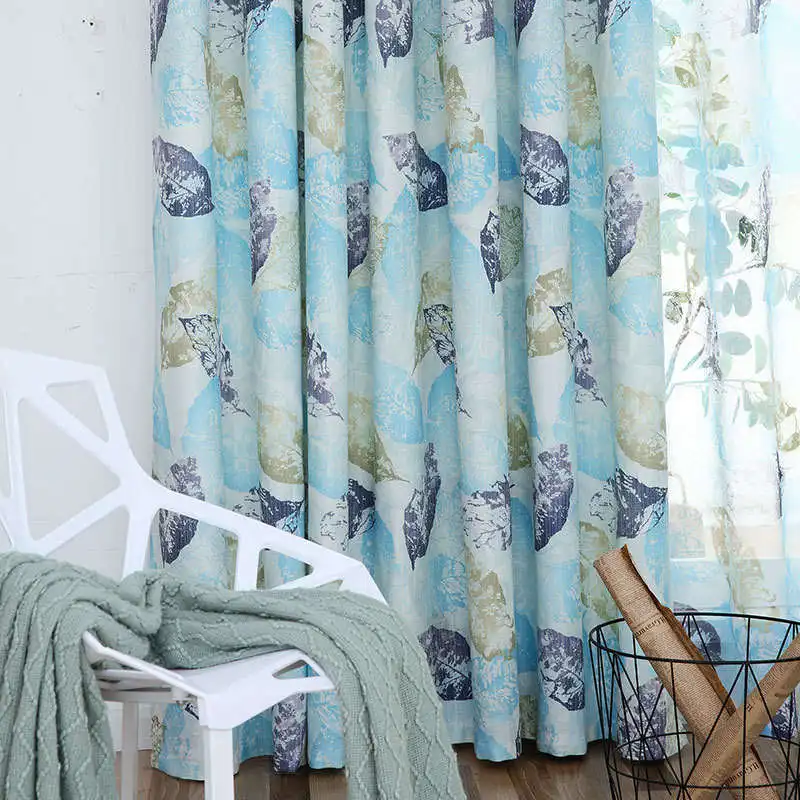 Color 1 Cloth Затемненные шторы для спальни, занавески с цветами, занавески, прозрачная вуаль, тюль, занавески, ткань - Цвет: Color 1 Cloth