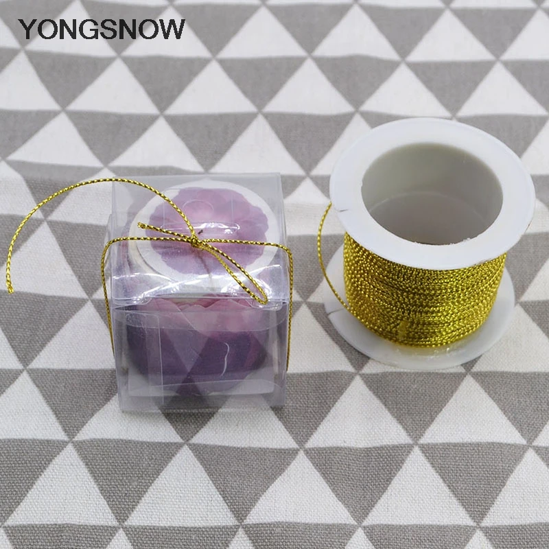 20 м/рулон Золотой/Серебряный веревочный шнур нить веревка ремень лента тег