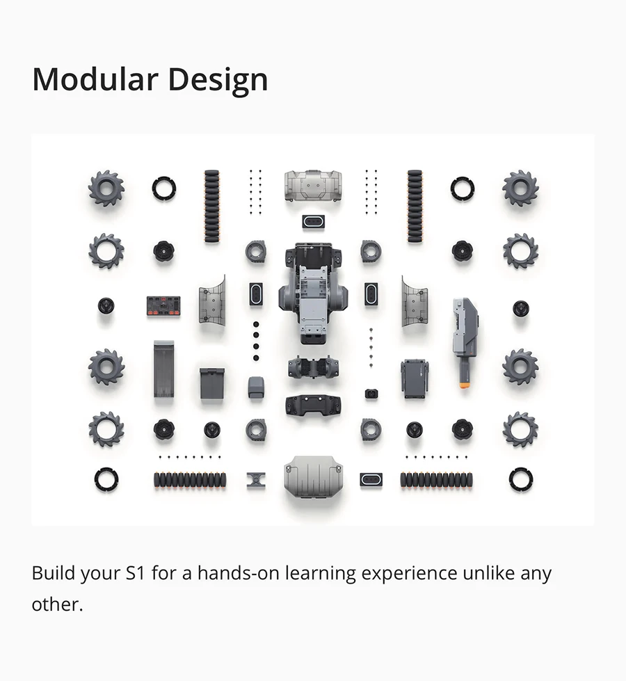 DJI RoboMaster S1 46 Programmable Components 6 Programmable AI Modules Low-latency HD FPV intelligent educational robot