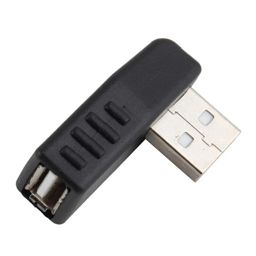 Левый угол 90 градусов USB 2 0 A переходник папа мама разъем для ноутбука ПК