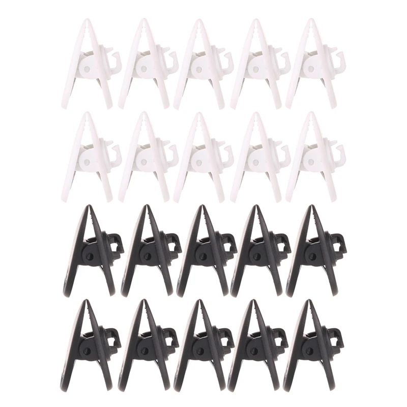 Earphone Accessories 10Pcs/Set Cable Cord Clip Clamp Collar Lapel Shirt Holder For Headphone Earphone dropshipping