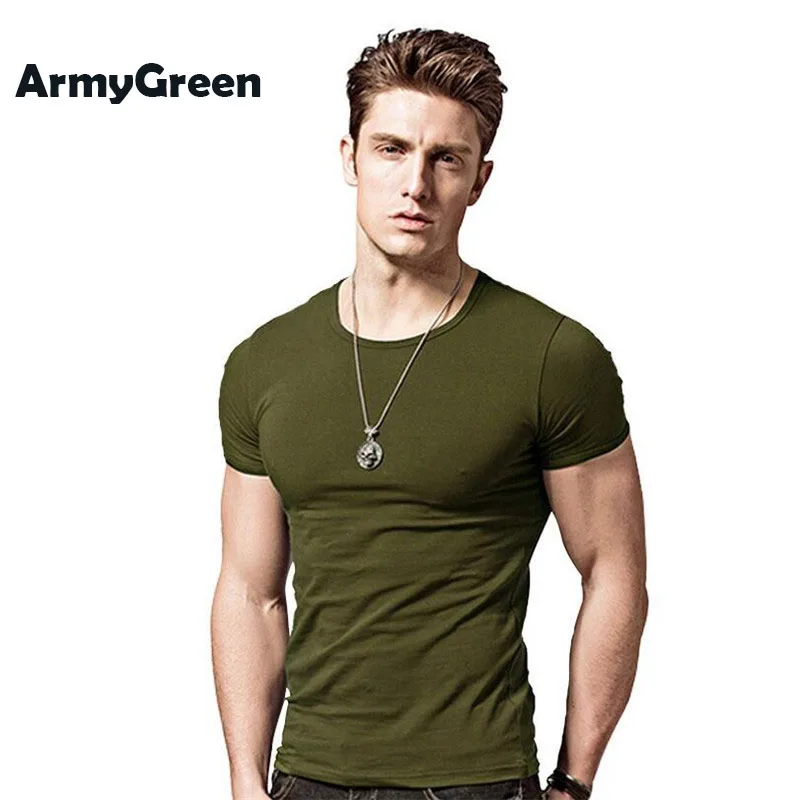 Army green Covrlge мужские топы, футболки с круглым вырезом и коротким рукавом, летняя Новинка, мужские модные тренды, футболки для фитнеса, Прямая поставка, MTS291111 - Цвет: Army green
