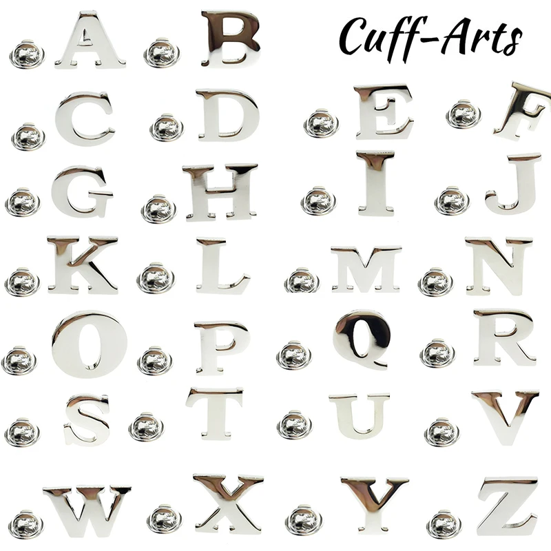 Cuffarts Alphabet Lapel Pin Men 2018 New S to Z 26 Letters Design Brooches For Collar Party Engagement Jewelry | Украшения и