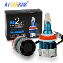 AICARKAS светодиодный светодиодные лампы фар H1 H3 H4 H7 H8/H11 9005 HB3 9006 HB4 880