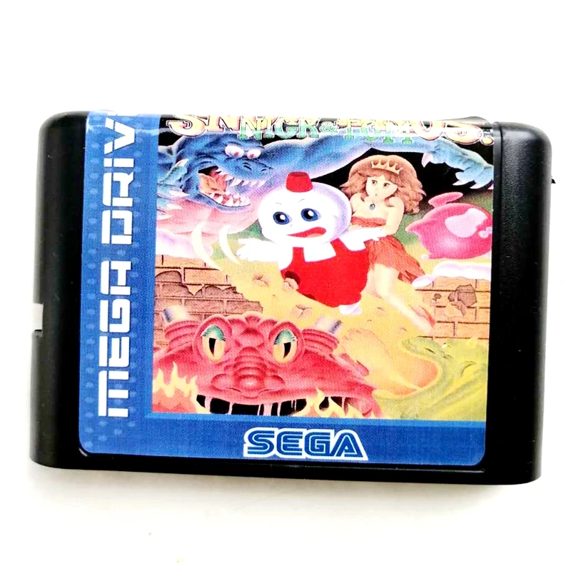 Карта памяти Snow Bros Nick & Tom 16 бит MD для Sega Mega Drive 2 SEGA Genesis Megadrive|Картриджи| |