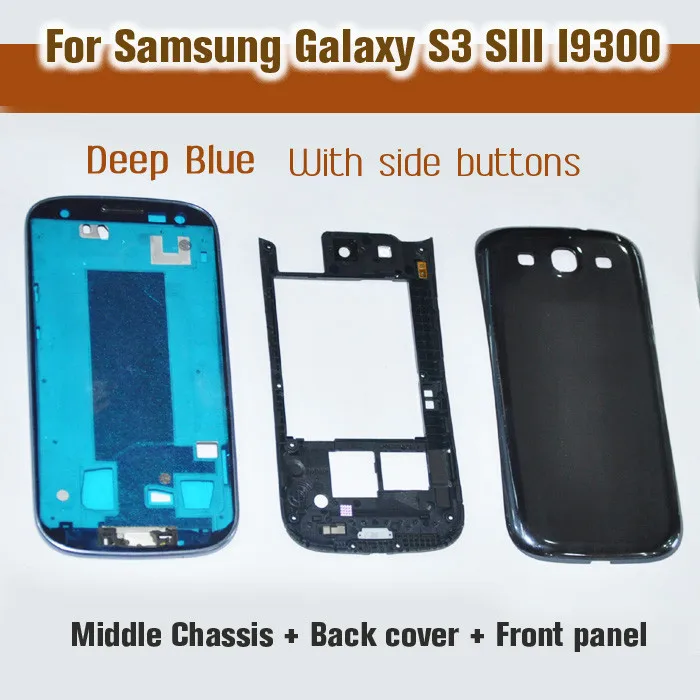 

Бесплатная Доставка! Оригинальный полностью закрытый чехол синего цвета для Samsung Galaxy s3 sIII i9300
