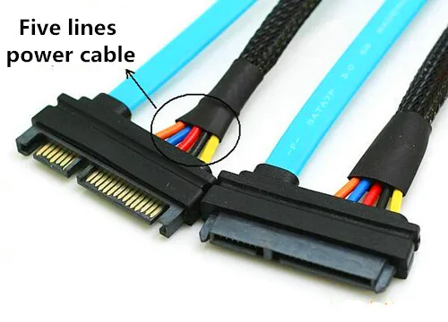 Бесплатная доставка! Кабель удлинитель SATA3.0/7 + 15 SATA кабель для передачи данных