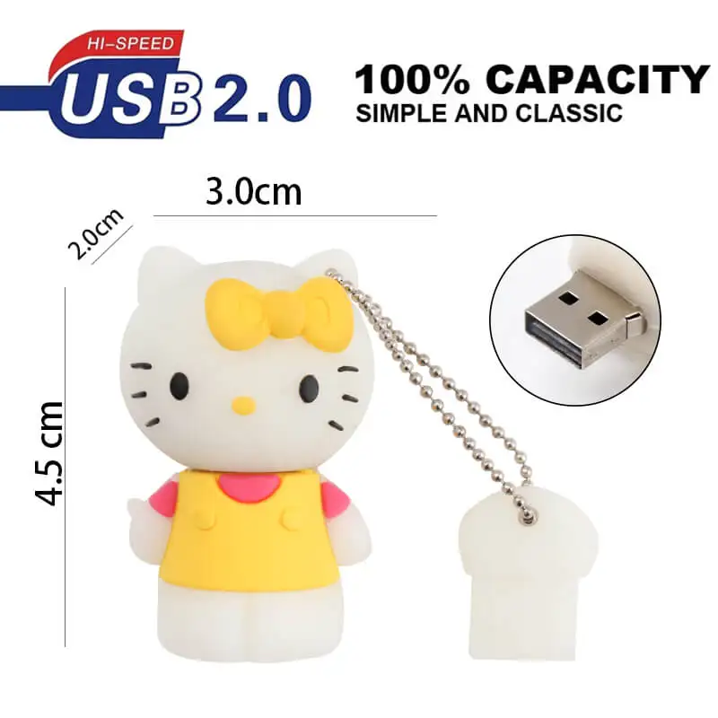 Флеш-накопитель animad милый котенок usb флеш-накопитель милая флешка 4 ГБ 8 16 2 0