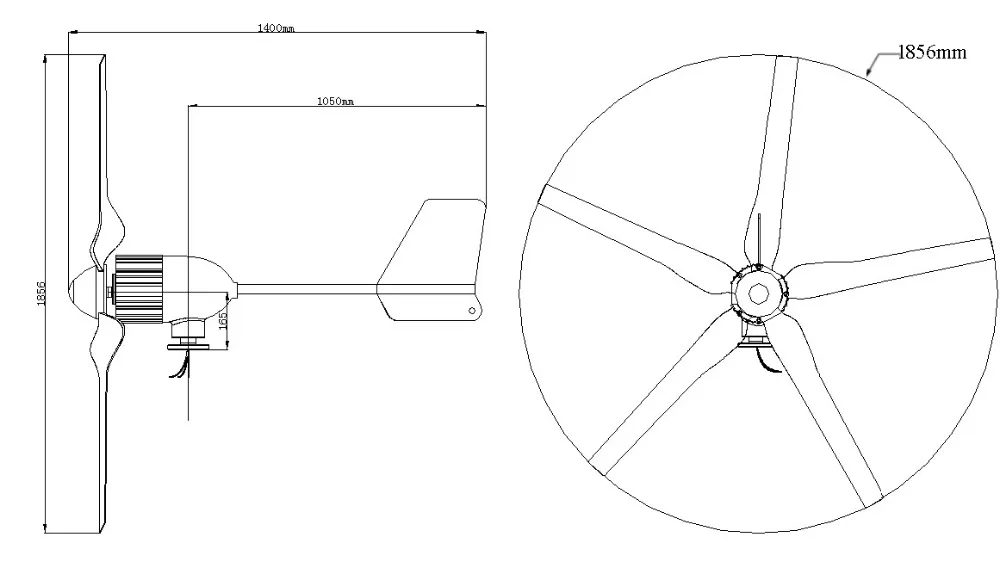 R& X 1000W ветряной генератор с контроллером заряда 3/5 штук лезвий низкой скорости ветра стартовая ветровая Мощность генератор