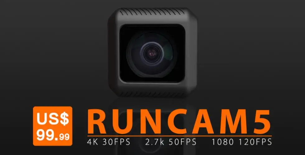 Runcam 5 FPV камера 1080 120FPS NTSC/PAL переключаемая Высокая FPV видео с батареей 950mah для радиоуправляемого самолета гоночного дрона