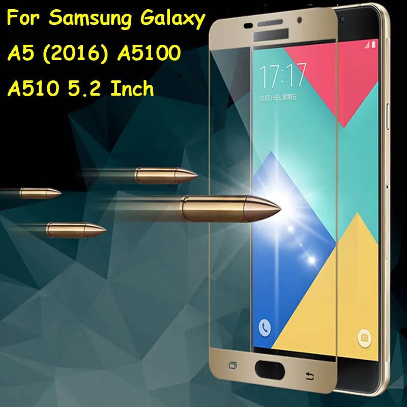 Для Samsung Galaxy A5 2016 A5100 полное покрытие закаленное стекло Защита экрана Ультра