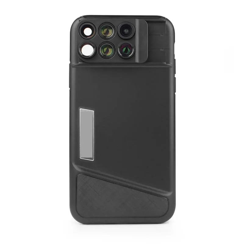For Iphone 8Plus Bluetooth для нового IPhone X линза для двойной камеры 6 в 1 Рыбий глаз Широкоугольный макро объектив для IPhone X 10 телескоп зум линзы+ чехол - Цвет: For Iphone 8Plus