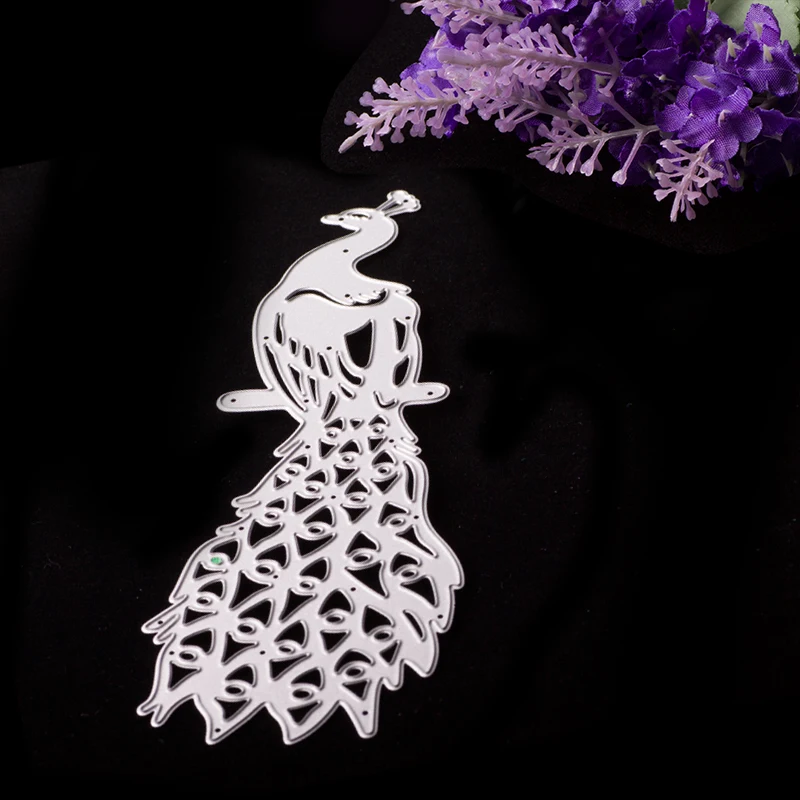 

ABOOM Hot Peacock Design Metal Cutting Dies For Scrapbooking Stencils DIY Photo Album Cards Decoration Embossing Folder Die Cuts