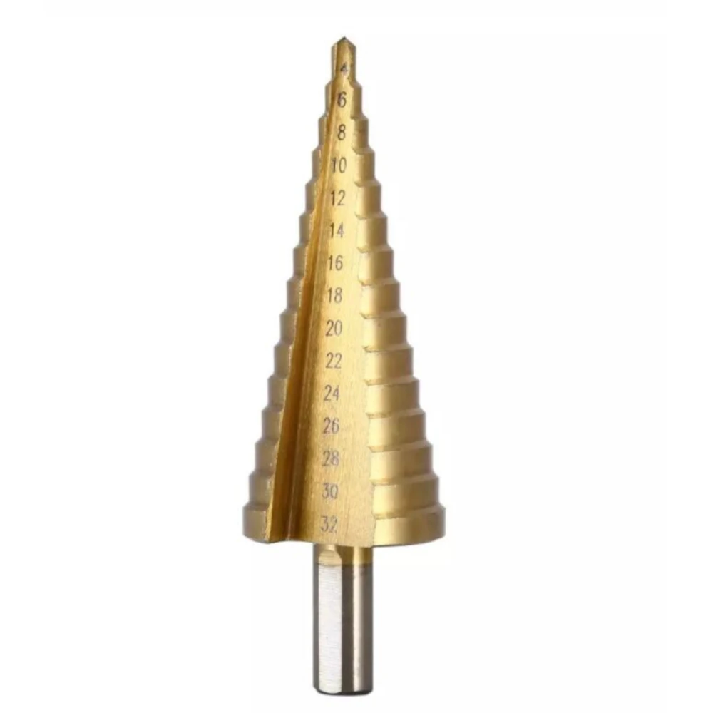 ESPLB HSS 4-32mm Drill Bit Metal Steel Step with Pagoda Shape Triangle/Hexagon Shank Cone Titanium Set | Инструменты
