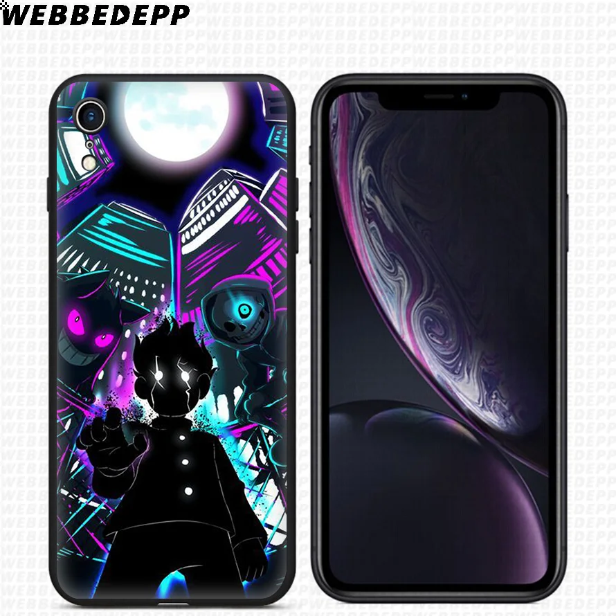 WEBBEDEPP Mob Psycho 100 мягкий силиконовый чехол для iPhone 11 Pro Xr Xs Max X или 10 8 7 6 6S Plus 5 5S SE Case |