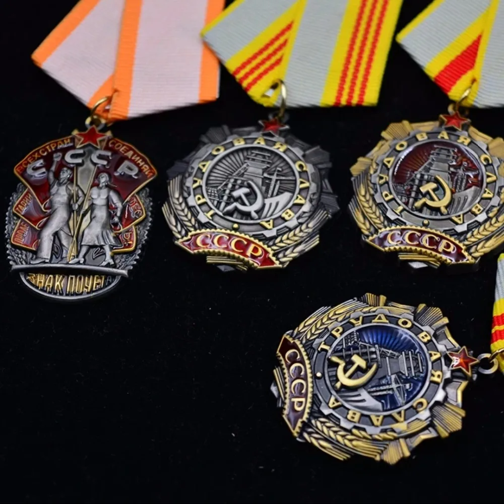 Высокое качество 4 шт. WW2 Второй мировой войны Советская медаль CCCP честь значок России булавка