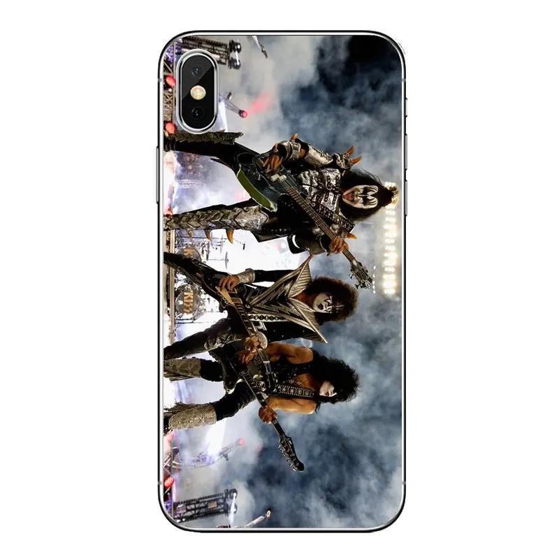 Прозрачный чехол из ТПУ для Huawei Honor 8 8C 8X 9 10 7A 7C Mate 20 Lite Pro P Smart Plus USA America KISS Rock band |