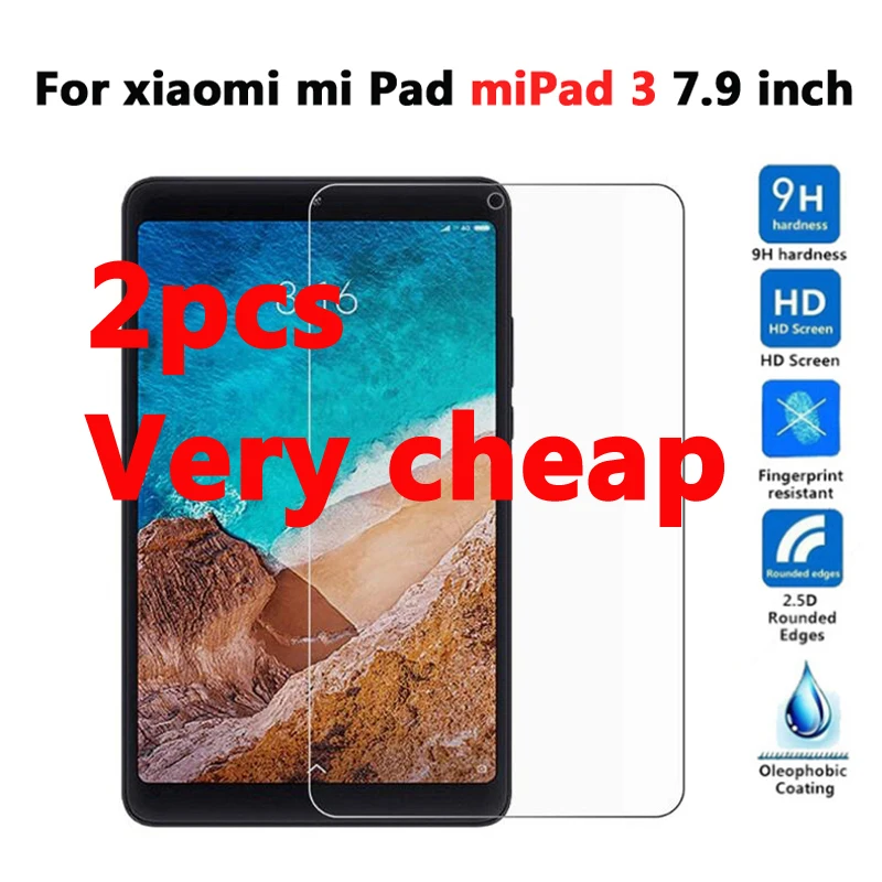 miPad 3 2 шт 0,3 мм 9H Защита экрана для Xiaomi mi Pad 7,9 1 2 3 Tablet закаленное стекло для mi pad mi Pad 4 8,0 защитная пленка - Цвет: miPad 3