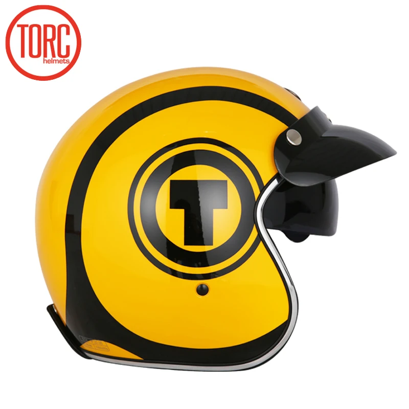 Горячая продажа TORC T57 мото rcycle шлем jet винтажный с открытым лицом Ретро 3/4 половина