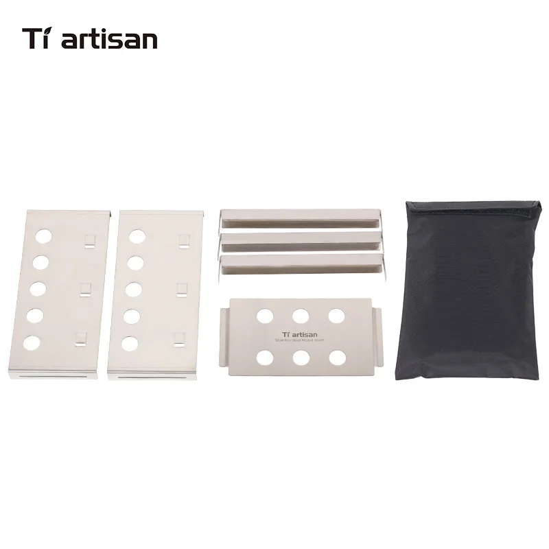 Портативная туристическая плитка Tiartisan треугольная плита из нержавеющей стали |