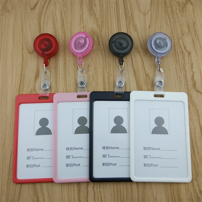 Binxue Тубы сотрудника карты легко пряжки ID держатель идентификационный персонал