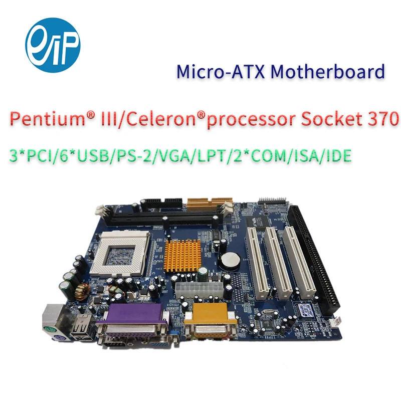 

socket 370 CPU industrial motherboard with 3*PCI ISA AMR