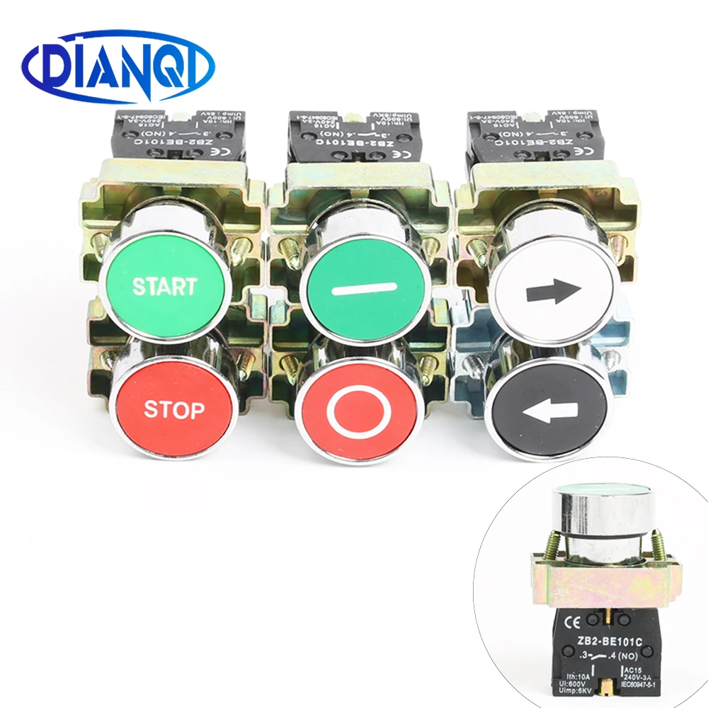 XB2-BA4342 BA3331 BA3351 BA4322 BA3311 BA3341 без/NC мгновенная плоская кнопка с меткой переключатель самосброс 22 мм
