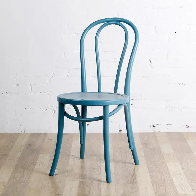 Nordic solid wood dining chair retro American wood casual simple restaurant hotel chair hotel cafe chair 2 from the sale - Цвет: ml3