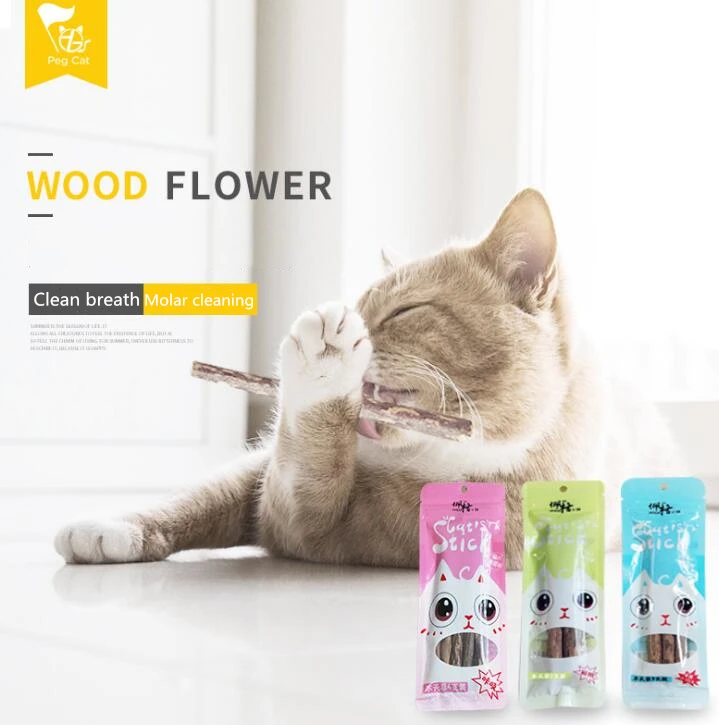 

2/5pcs Cat Cleaning Teeth Natural Catnip Pet Cat Molar Toothpaste Stick Matatabi Actinidia Fruit Silvervine Cat Snacks Sticks
