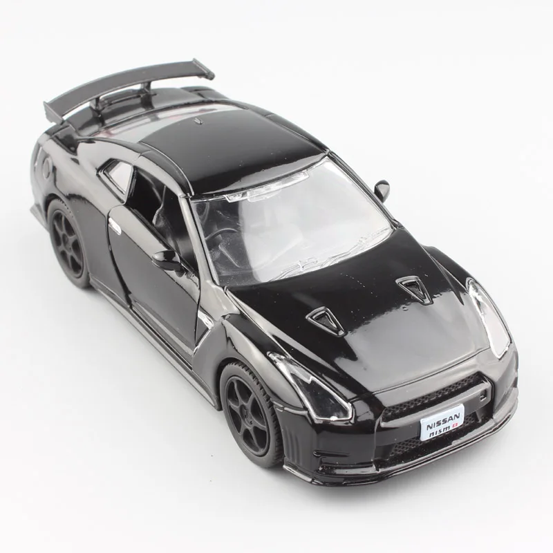 1/36 Масштаб Мини Automaxx Nissan SkyLine GTR R35 Nismo оттягивающая Модель литья под давлением спортивные гоночные автомобили транспортные средства игрушки для детей