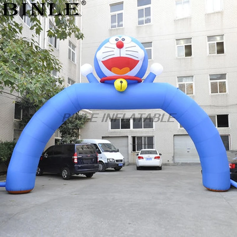 Являются элементами декора надувные doraemon арки мероприятий на свежем воздухе