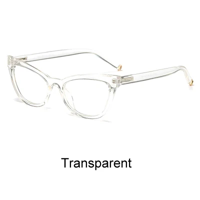 Transparent Ralferty, кошачий глаз, очки для женщин, Ретро стиль, прозрачная, близорукость, оптическая оправа, очки,, очки, oculo de grau, F95175 - Цвет оправы: Transparent