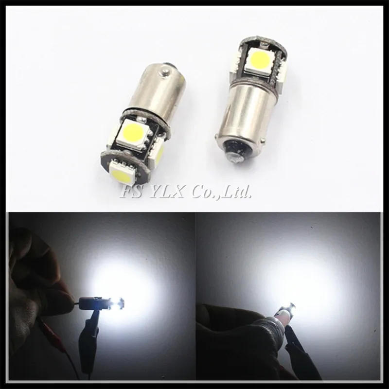 Автомобильная светодиодная лампа с клиновидным цоколем T4W BA9S 5050 5SMD|5050 canbus|car lightbulb