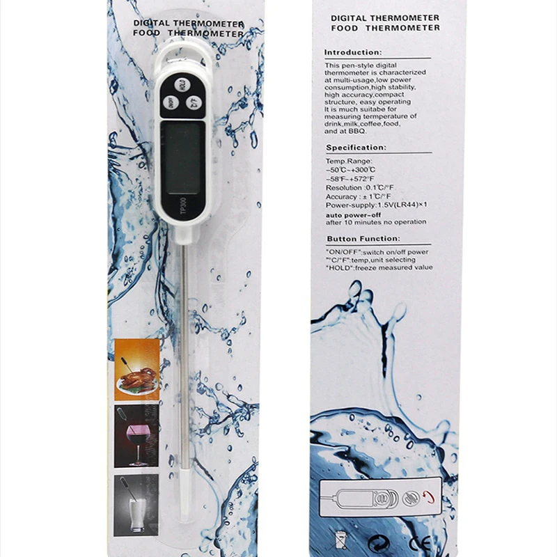 KALAIDUN Thermometer Digital Probe Kitchen Tools Cooking BBQ Chocolate Oven Milk Water Meat Food Electronic Rotatable Thermomete |