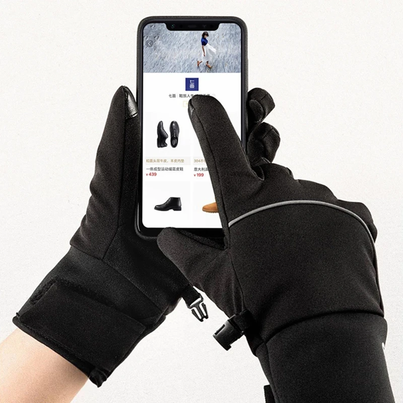 Оригинальные Xiaomi Youpin мужские женские перчатки для сенсорного экрана уличные утолщенные теплые зимние осенние бархатные перчатки унисекс для вождения рыбалки