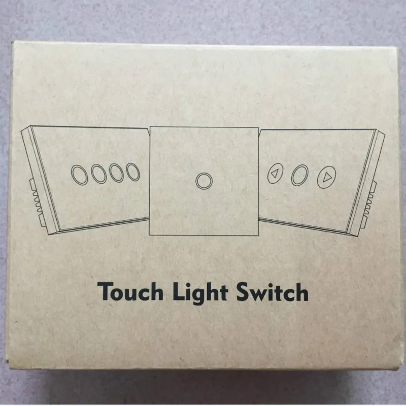 EU/UK Standard Wireless Remote Control Dimmer Light Switch 1 Gang Touch Panel 110V to 240V Blue LED Backlight DIY Smart Home