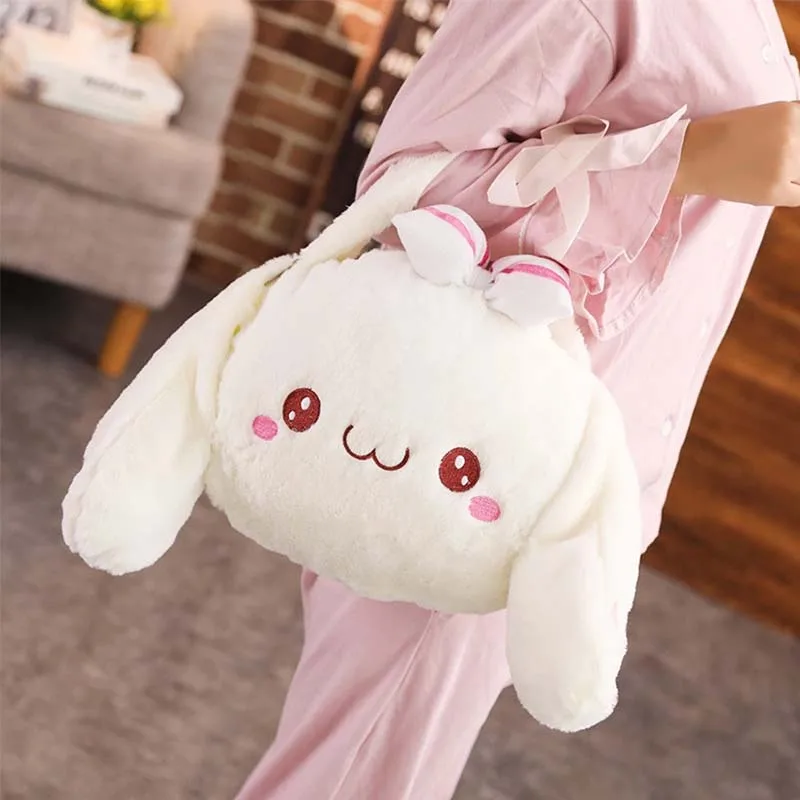 1 шт. 30x30 см Kawaii плюшевые рюкзаки с кроликом из мультфильма кукольные сумки ранец