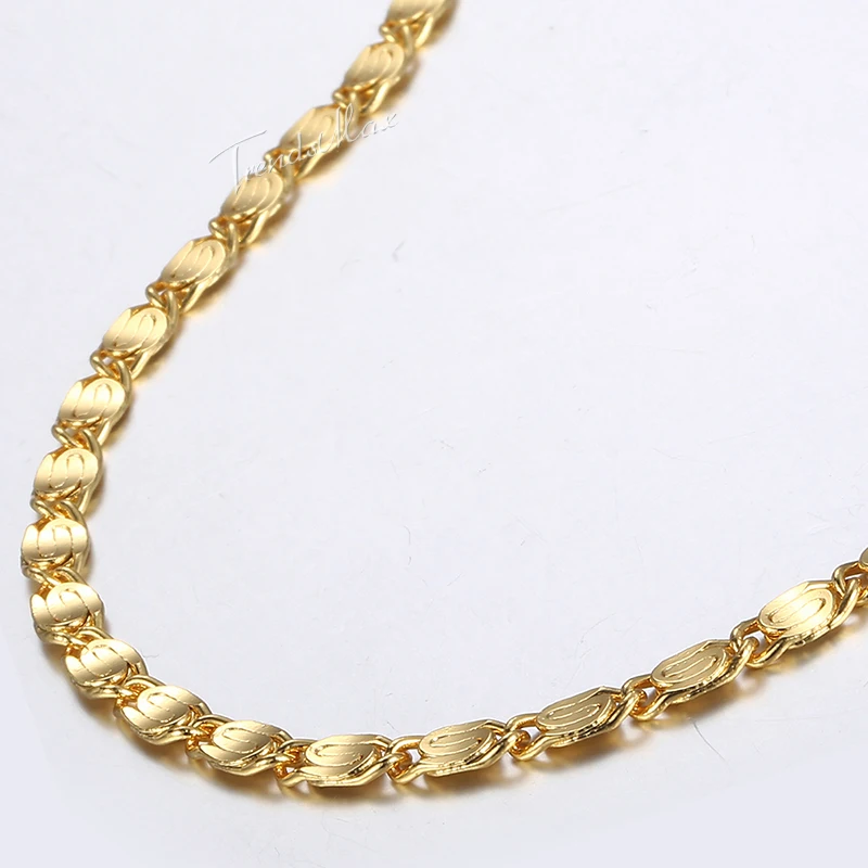 Женское и мужское ожерелье из серебра 585 пробы 4 мм|jewelry wholesale|wholesale jewelrynecklace chain |