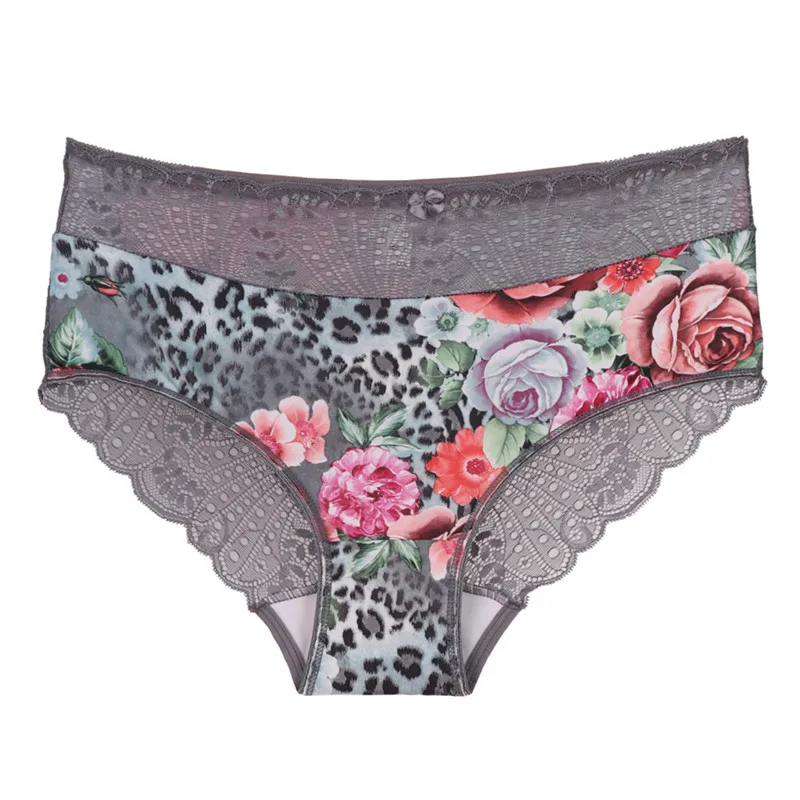 2 шт. в упаковке хлопковые сексуальные трусики размера плюс женское кружевное