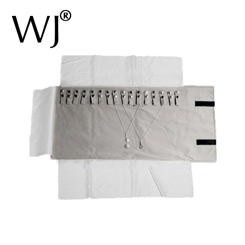 Retail Colliers Jewelry Travel Carrying Case Necklace Display Holder Jewellery Storage Roll Bag Bracelet Chian Organizer Pouch | Украшения