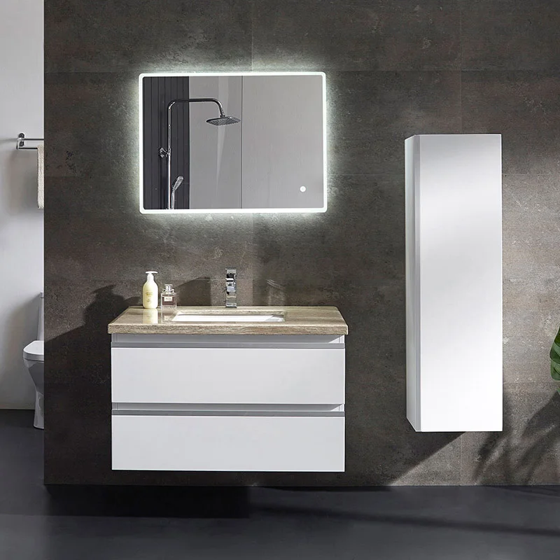 Современный белый туалетный столик под заказ с 2 зеркалами и фонарями|bathroom