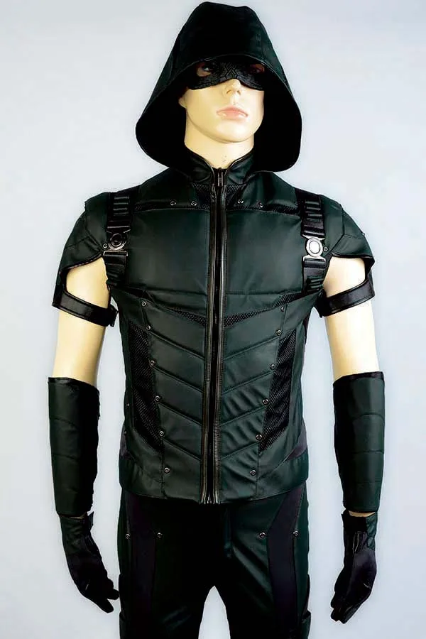 Костюм для косплея Стрела 4 сезон костюм супергероя Оливера Куин кожаный полный