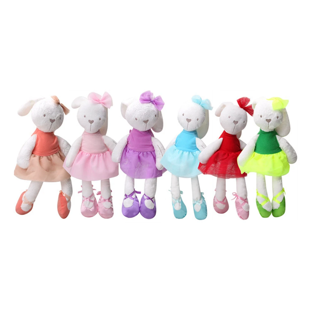 

BABELEMI Cute Skirt Long Foot Rabbit Super Soft Sleep Calm Doll Baby Plush Toys