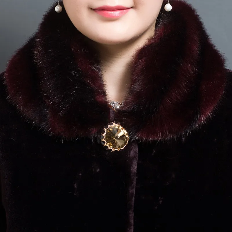 Женская Шуба из искусственного меха Осень-зима 2018 норковые меховые куртки