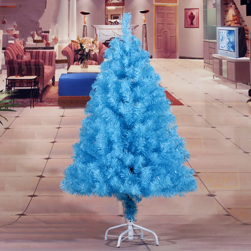 

New Year Christmas 1.2 m / 120CM sky blue Christmas tree Christmas Home Decor PVC environmentally friendly materials