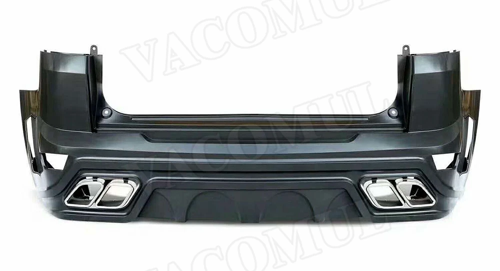 

Car PP Material Body Kits Rear Bumper Lip Diffuser With Exhaust Muffer Tips for Land Rover Range Rover Sport RRS 2014 2015 2016