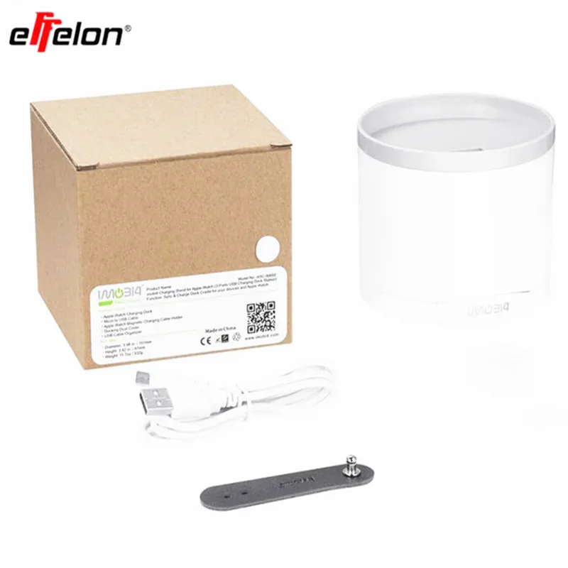 Effelon 3 USB зарядная док-станция для Apple Watch/iphone 6 6s 7 7s Sony Xperia Huawei LG держатель зарядного